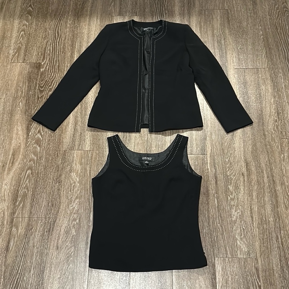 Kasper blazer and top set